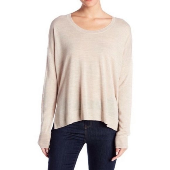 Madewell Sweaters - Madewell Long Sleeves Beige Sweater Merino Wool S